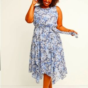 Lane Bryant printed midi dress.